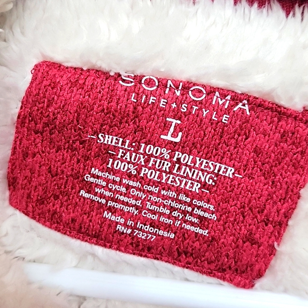 Sonoma Lifestyle Women's Jacket. Faux Fur Lining Very Good Condition. Very Warm - Picture 3 of 7